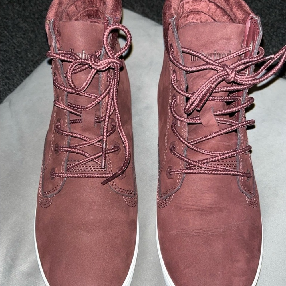 Timberland Women's Burgundy High-Top Sneakers